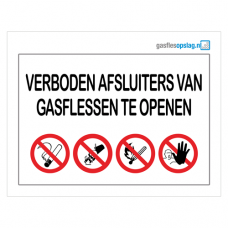 Waarschuwingsbord voldoet aan PGS15