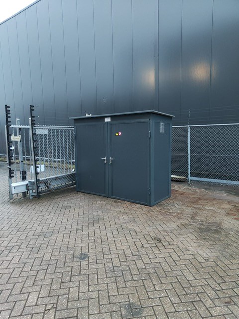 Gasflesopslag brandwerend